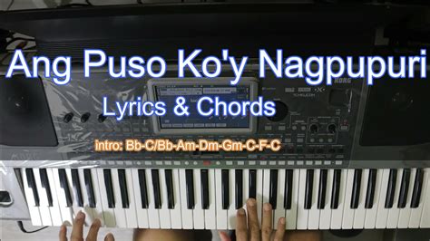 Ang puso koy nagpupuri lyrics and chords